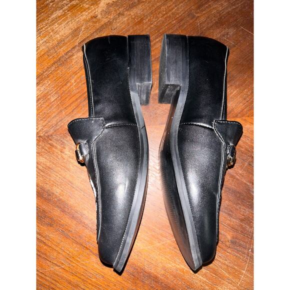 Hot Topic CottageCore Goth Rose & Skull Horse Bit Black Heeled Wednesday Loafers - Picture 3 of 10